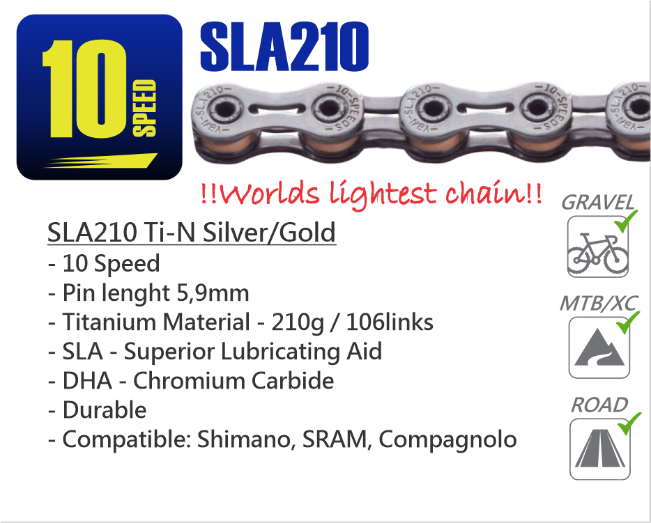 SLA210 Ti-N Silver gold